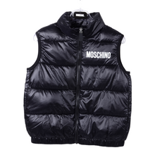 Load image into Gallery viewer, Black Padded Logo Gilet