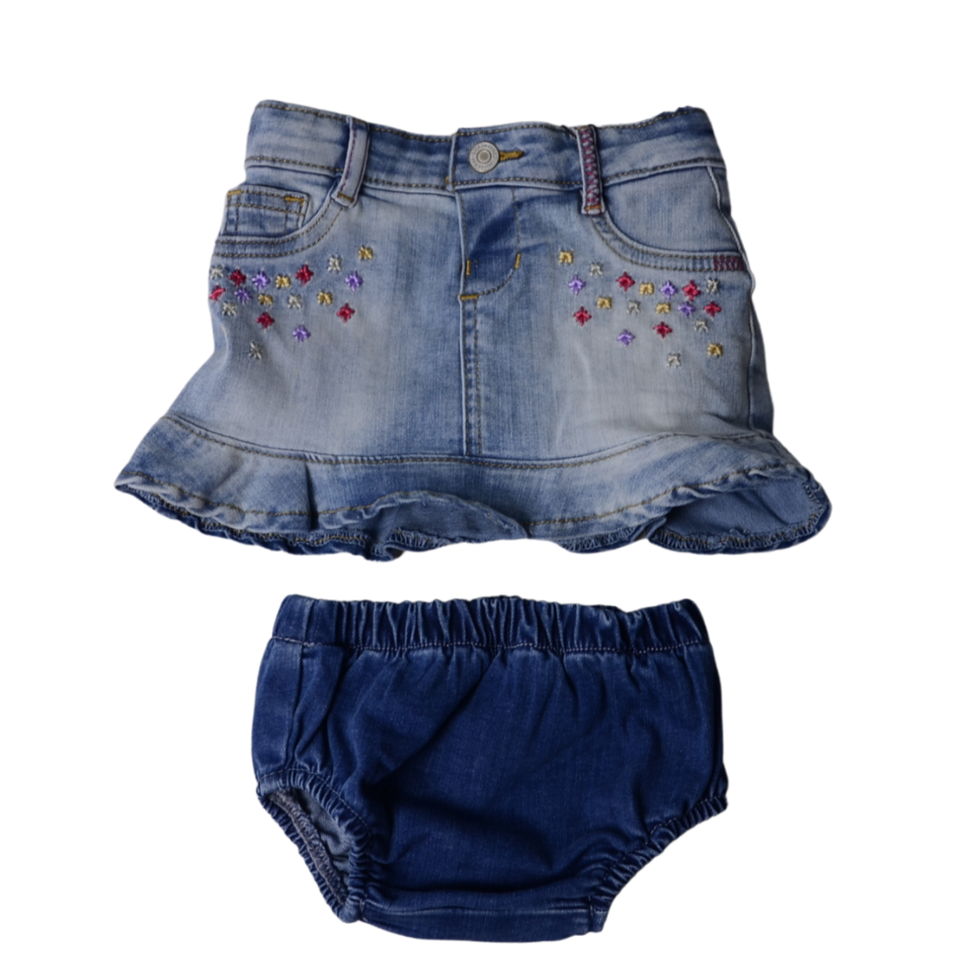 Jeans skirt hot sale for baby girl