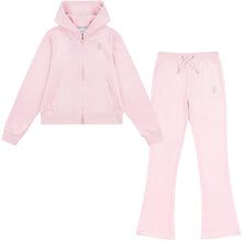 Load image into Gallery viewer, Pink Diamante Bootcut Tracksuit