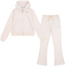 Load image into Gallery viewer, Peach Diamante Bootcut Tracksuit
