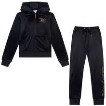 Load image into Gallery viewer, Black Gold Diamante Tracksuit