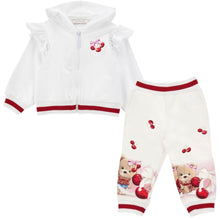 Load image into Gallery viewer, White Cherry &amp; Bear Tracksuit
