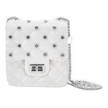 Load image into Gallery viewer, White Rhinestone Bag