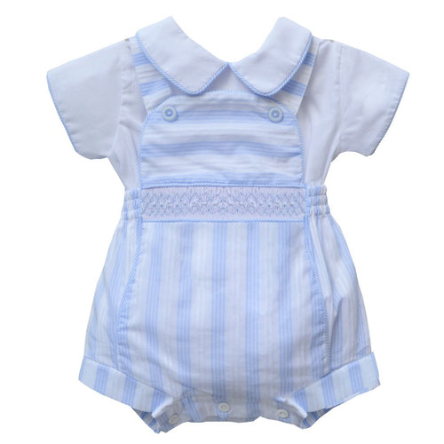 Blue & White Striped Dungaree