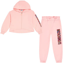 Load image into Gallery viewer, Pink Leopard Logo Tracksuit