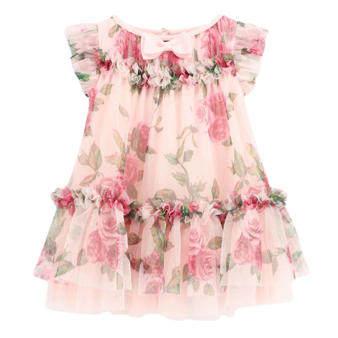 Pink Roses 'Rosebud' Baby Dress