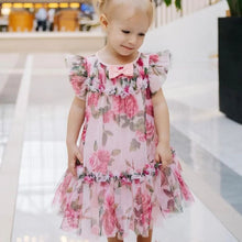 Load image into Gallery viewer, Pink Roses &#39;Rosebud&#39; Baby Dress