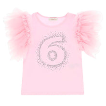 Load image into Gallery viewer, Pink &#39;Taylor&#39; Diamante Birthday Number T-Shirt