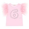 Pink 'Taylor' Diamante Birthday Number T-Shirt