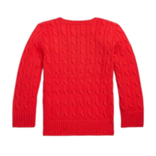 Load image into Gallery viewer, Red Cable Knit Jumper