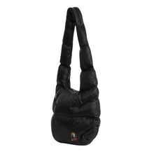 Load image into Gallery viewer, Black Padded Crossbody Bag