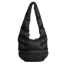 Load image into Gallery viewer, Black Padded Crossbody Bag