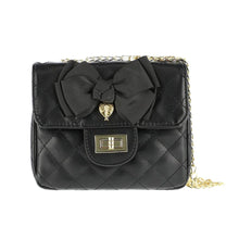 Load image into Gallery viewer, Black Quilted 'Skyla' Bag