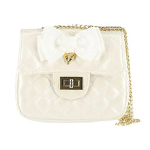 Load image into Gallery viewer, Pearl White Quilted 'Skyla' Bag