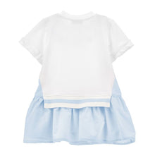Load image into Gallery viewer, Blue & White Overlay Dress