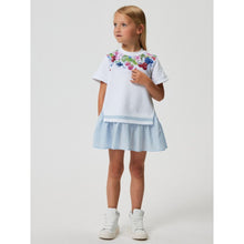Load image into Gallery viewer, Blue & White Overlay Dress