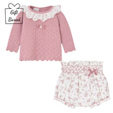 Load image into Gallery viewer, Pink & Floral 2 Piece Set