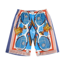 Load image into Gallery viewer, Tennis Print Shorts & Polo Top Set