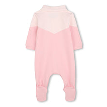 Load image into Gallery viewer, Pink Logo Trim Babygrow