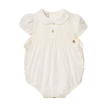 Load image into Gallery viewer, Cream Lace & Embroidered Romper