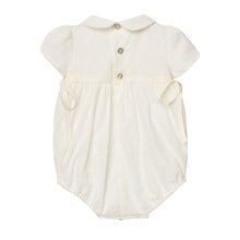 Load image into Gallery viewer, Cream Lace & Embroidered Romper