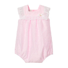 Load image into Gallery viewer, Pink Lace Romper