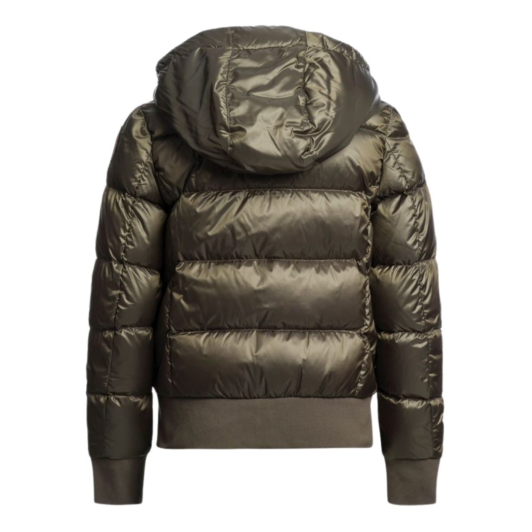 Down Jacket Parajumpers Damen Oliv MARION HOODED DOWN JACKET Long