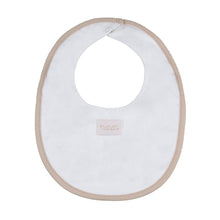 Load image into Gallery viewer, White Embroidered Flower Bib