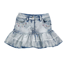 Load image into Gallery viewer, Denim "Stitch" Skirt & Pink Top Set