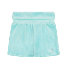 Load image into Gallery viewer, Pale Turquoise Fold Over Waist Shorts