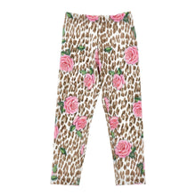 Load image into Gallery viewer, Pink Roses & Leopard Print Legging Set