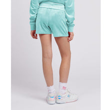 Load image into Gallery viewer, Pale Turquoise Fold Over Waist Shorts