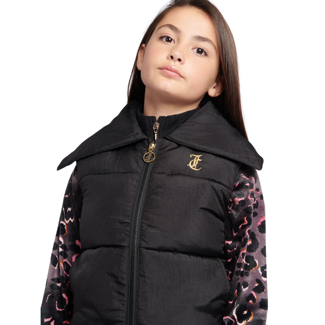 Juicy Couture Black Embroidered Collar Gilet – Village Kids