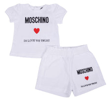 Load image into Gallery viewer, White 'In Love We Trust' Shorts Set