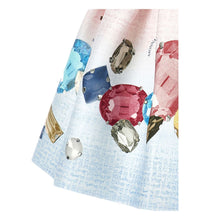 Load image into Gallery viewer, Blue Jewel Skirt & Top Set