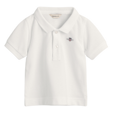 Load image into Gallery viewer, White Baby Polo Top