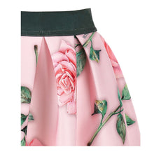 Load image into Gallery viewer, Pink & Green Roses "Love" Skirt Set