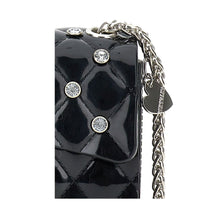 Load image into Gallery viewer, Black & Silver Rhinestone Bag