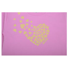 Load image into Gallery viewer, Pink & Gold Heart Sweat Dress