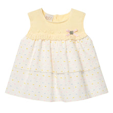 Load image into Gallery viewer, Yellow Spotty Dress & Knitted Bloomers
