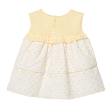 Load image into Gallery viewer, Yellow Spotty Dress & Knitted Bloomers