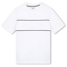 Load image into Gallery viewer, White Embroidered Logo T-Shirt