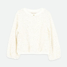 Load image into Gallery viewer, Ivory Boucle Sequin Skirt Set