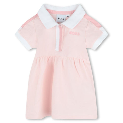 Pink Logo Polo Dress