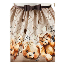 Load image into Gallery viewer, Ivory & Brown Teddy Dress