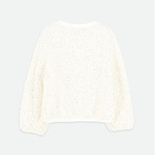 Load image into Gallery viewer, Ivory Boucle Sequin Skirt Set