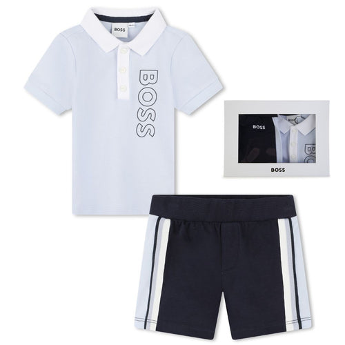Blue Polo & Navy Shorts Gift Box