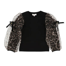 Load image into Gallery viewer, Black & Leopard Print Skirt Set