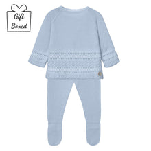 Load image into Gallery viewer, Blue Knitted Set