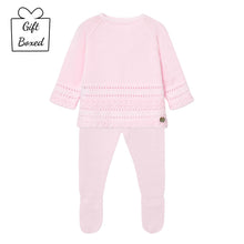 Load image into Gallery viewer, Girls Pink Knitted Set